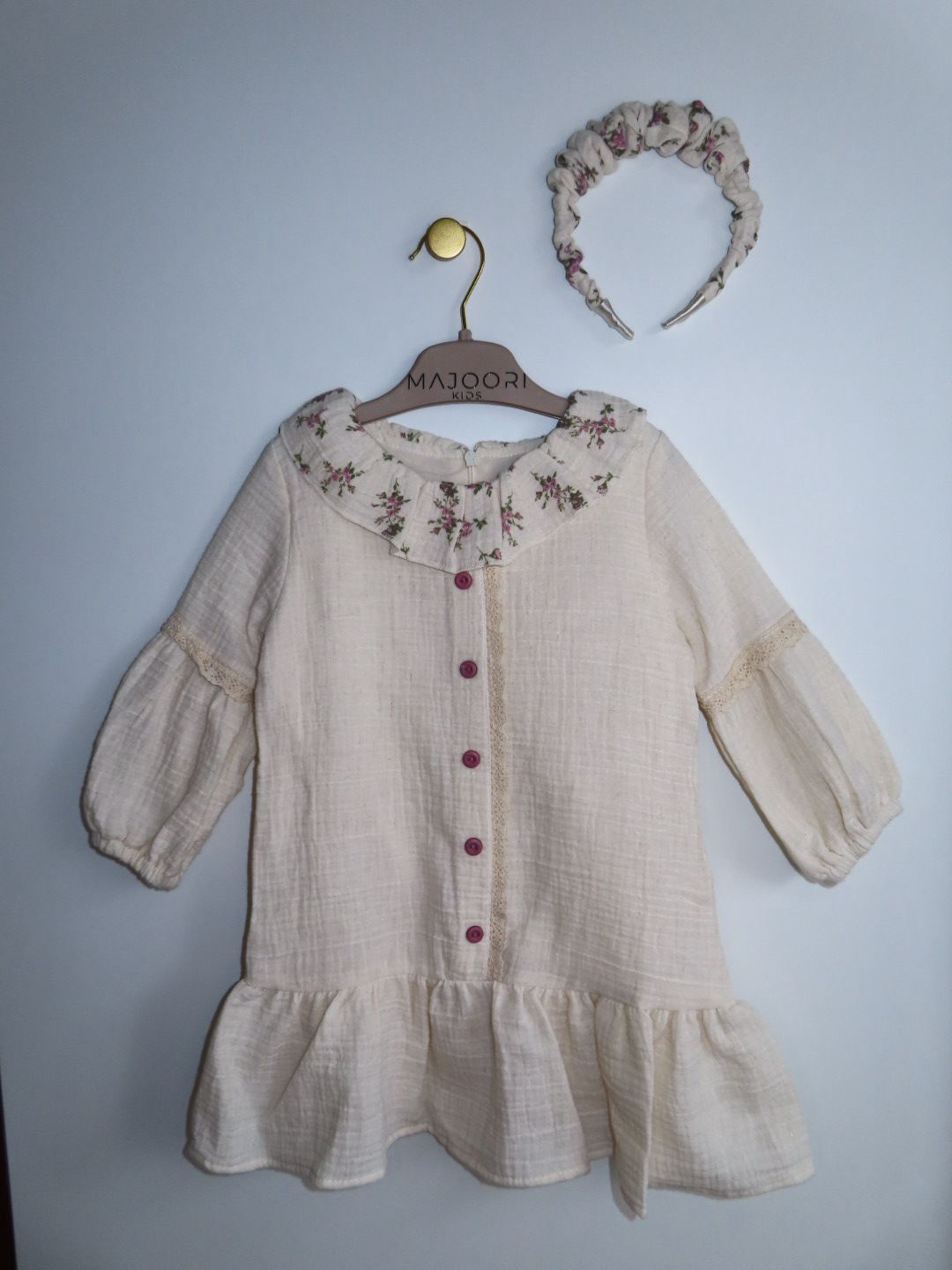 De Lavendel Ruffle – Jurk & Haarband Set