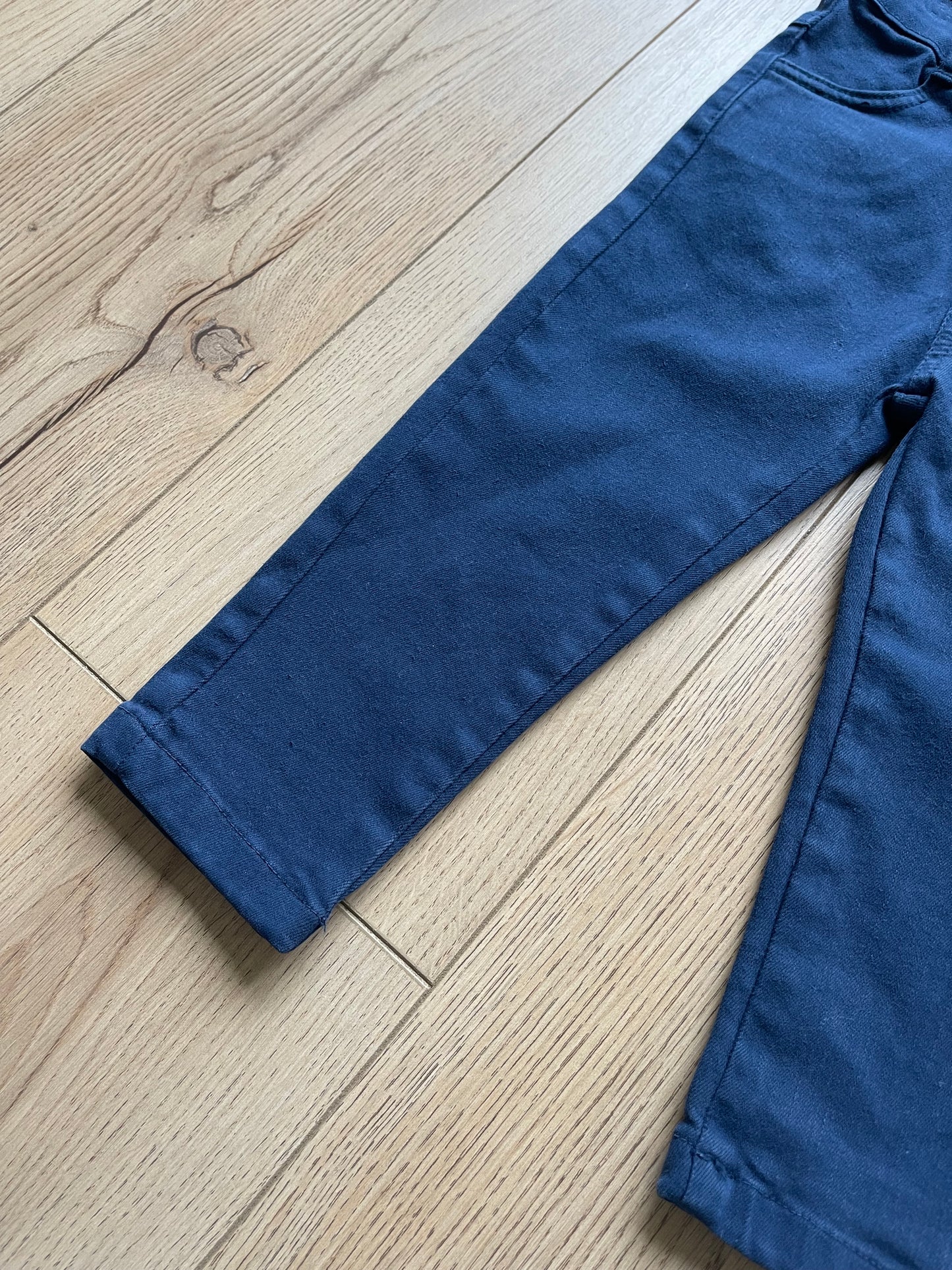 Navy Stripe Polo Knit Set
