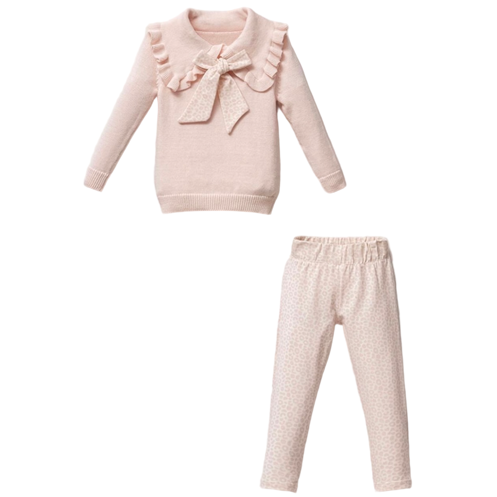 Stacy – Rose ruffles & bow set